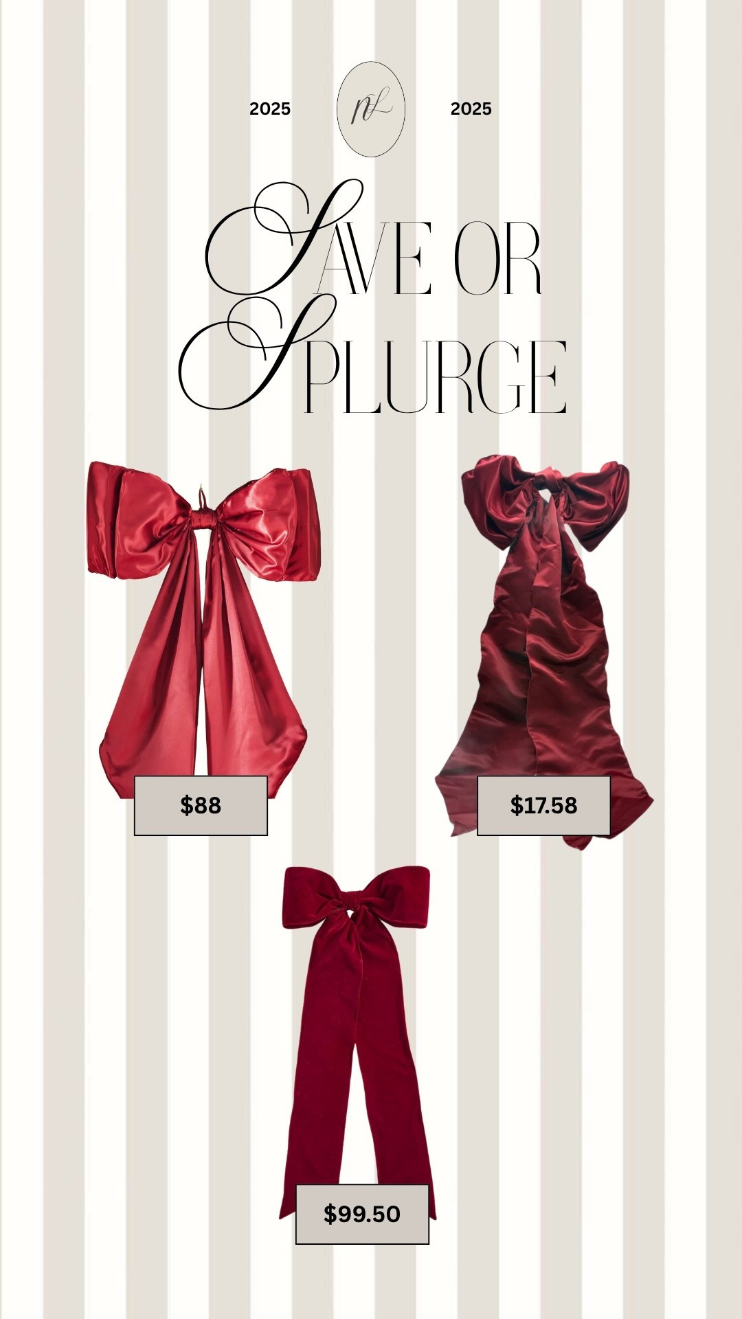 Oversized red bow tree topper 

Christmas decor, holidays, save or splurge, Anthropologie, Walmart, Pottery Barnn

#LTKFindsUnder100 #LTKHome #LTKSeasonal