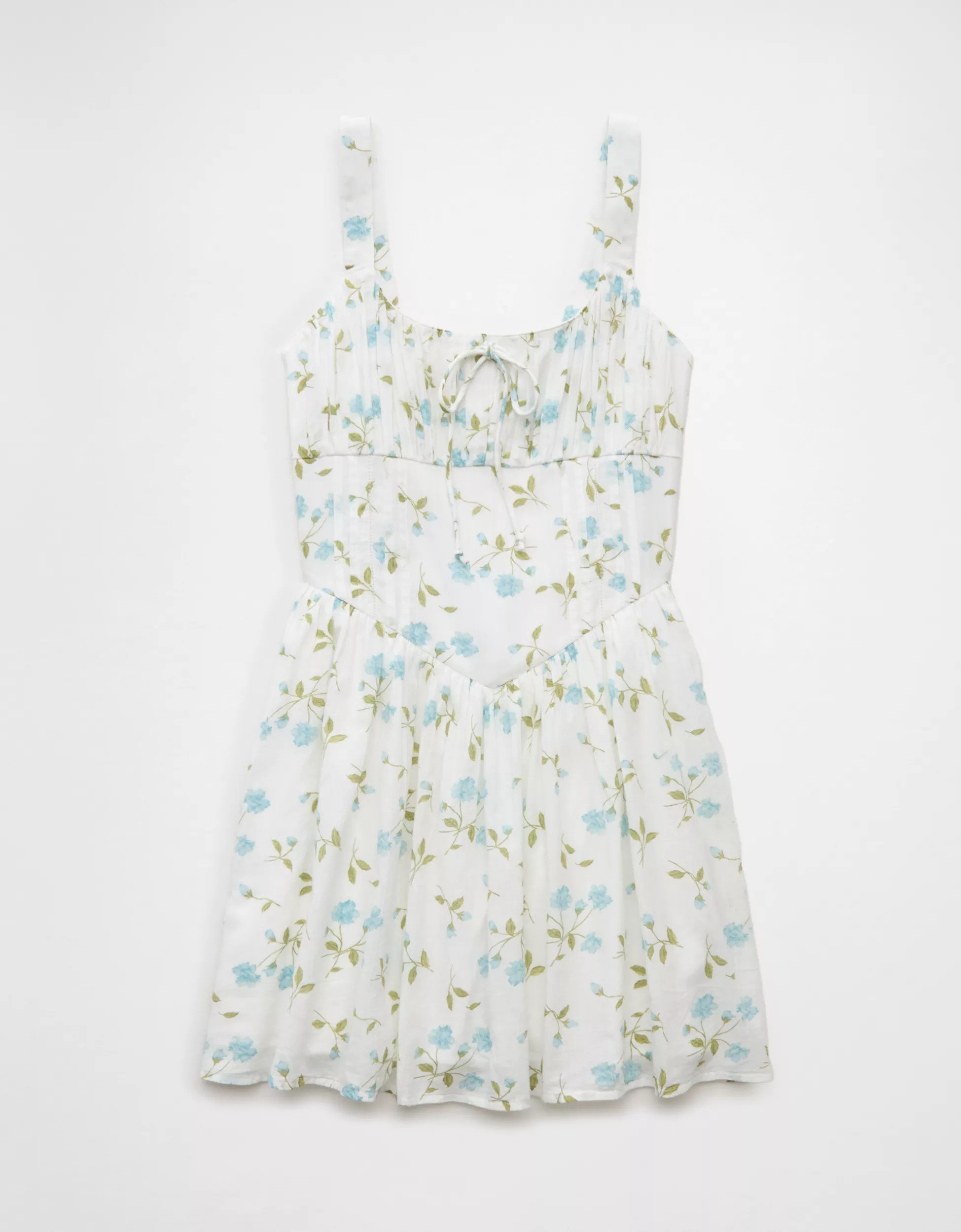 AE Tie Front Corset Mini Dress | American Eagle Outfitters (US & CA)