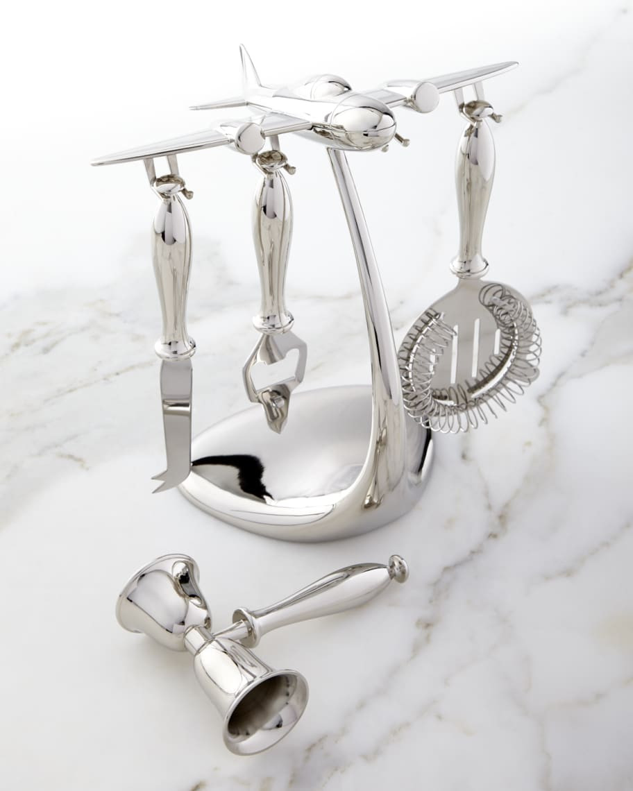 Godinger Airplane Bar Tools, 5-Piece Set | Neiman Marcus