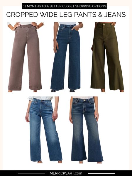 Cropped wide leg pants and jeans for spring 

#LTKSeasonal #LTKstyletip