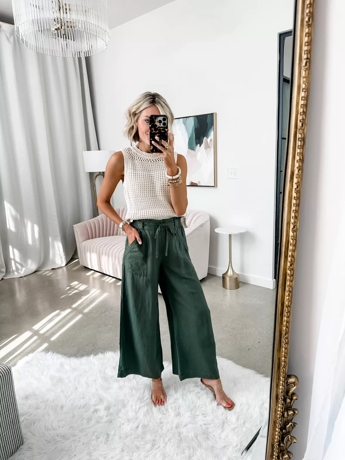 Linen-blend Pull-on Pants curated on LTK