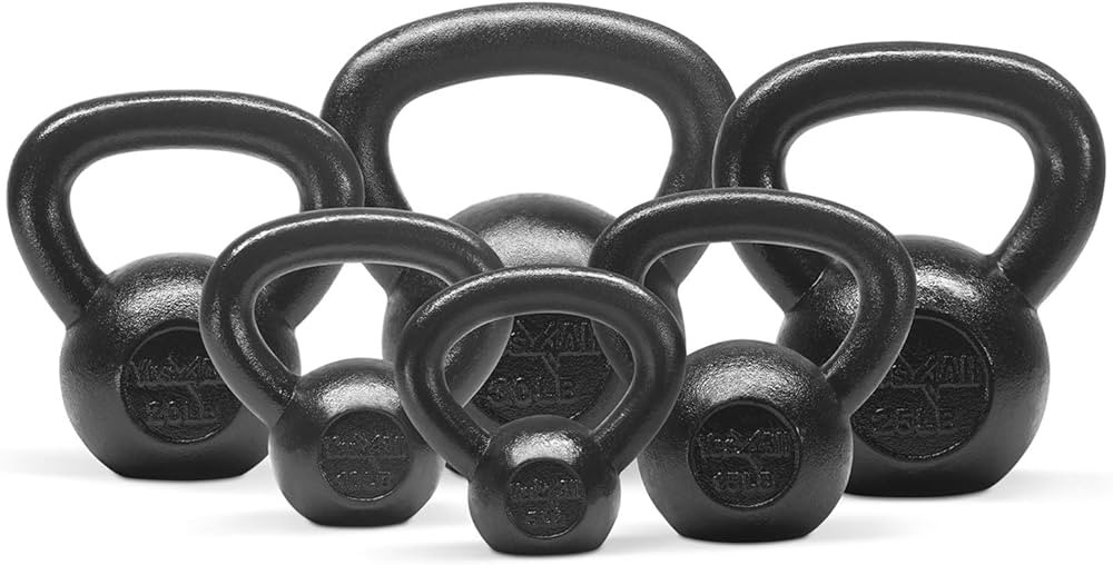 Yes4All Kettlebell Cast Iron Sets 5 - 10 - 15 - 20 - 25 - 30 lbs, Multi-Level from Beginners to P... | Amazon (US)