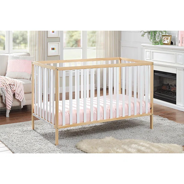 Suite Bebe Deux Remi 3-In-1 Convertible Island Crib In White/Black | Wayfair Professional