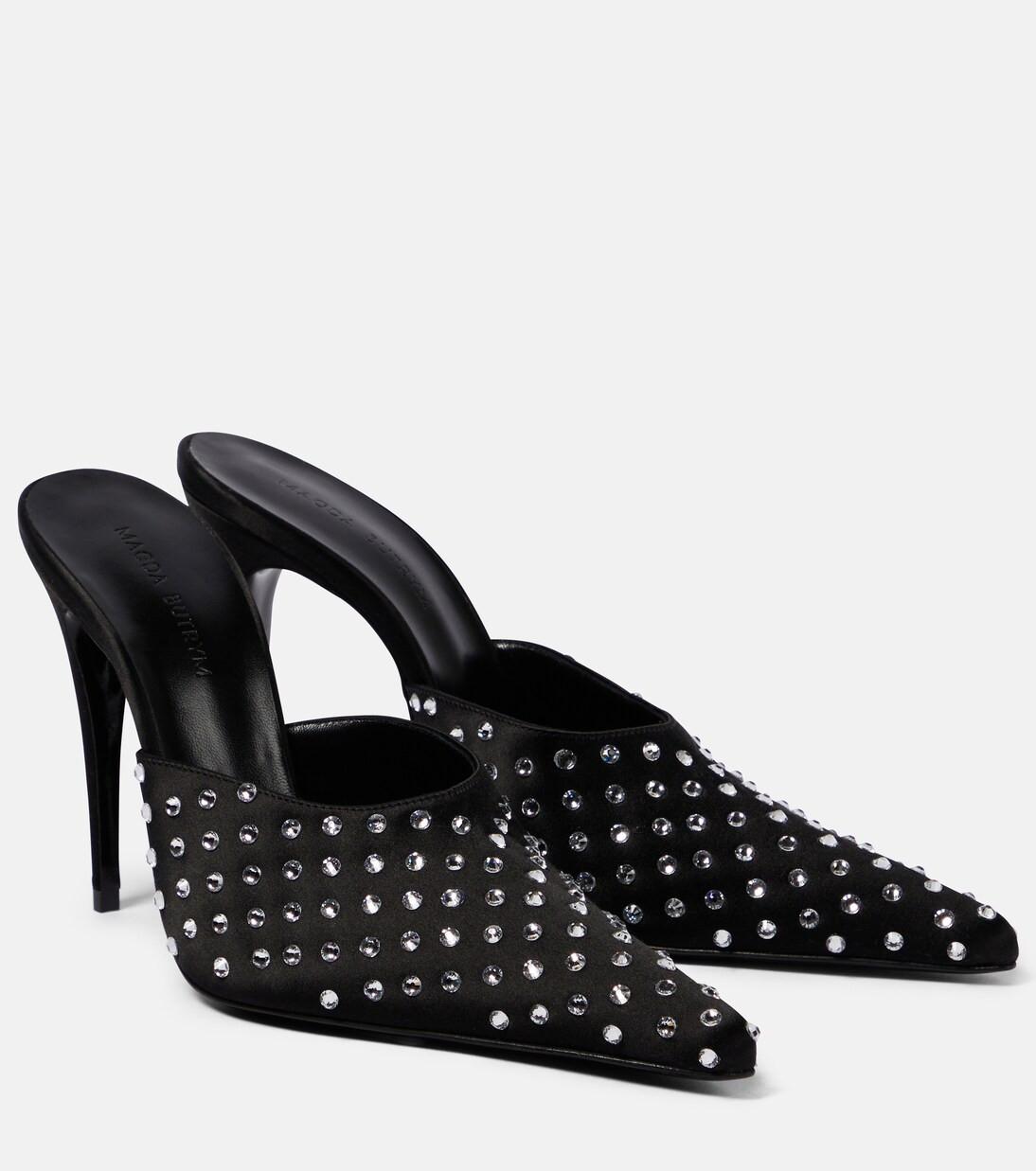 Embellished satin mules | Mytheresa (US/CA)