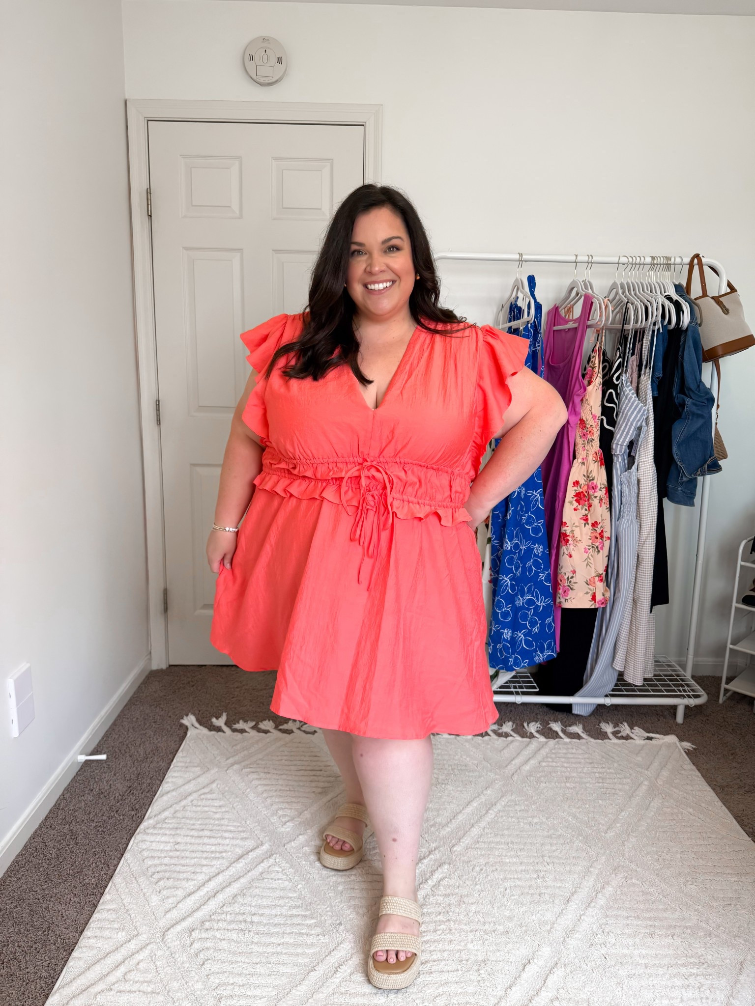 Walmart spring and summer dresses are a 10/10! This coral dress is a stunner! Stretch in the middle and flutter sleeve so you can wear a regular bra. I’m in a 3x

#LTKFindsUnder50 #LTKStyleTip #LTKPlusSize