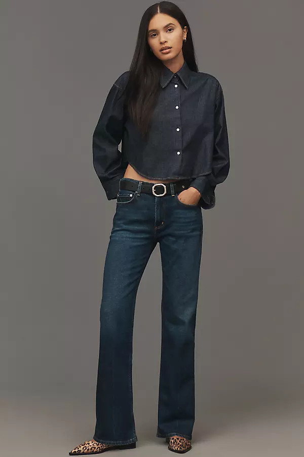 Genova Low-Rise Bootcut Jeans | Anthropologie (US)