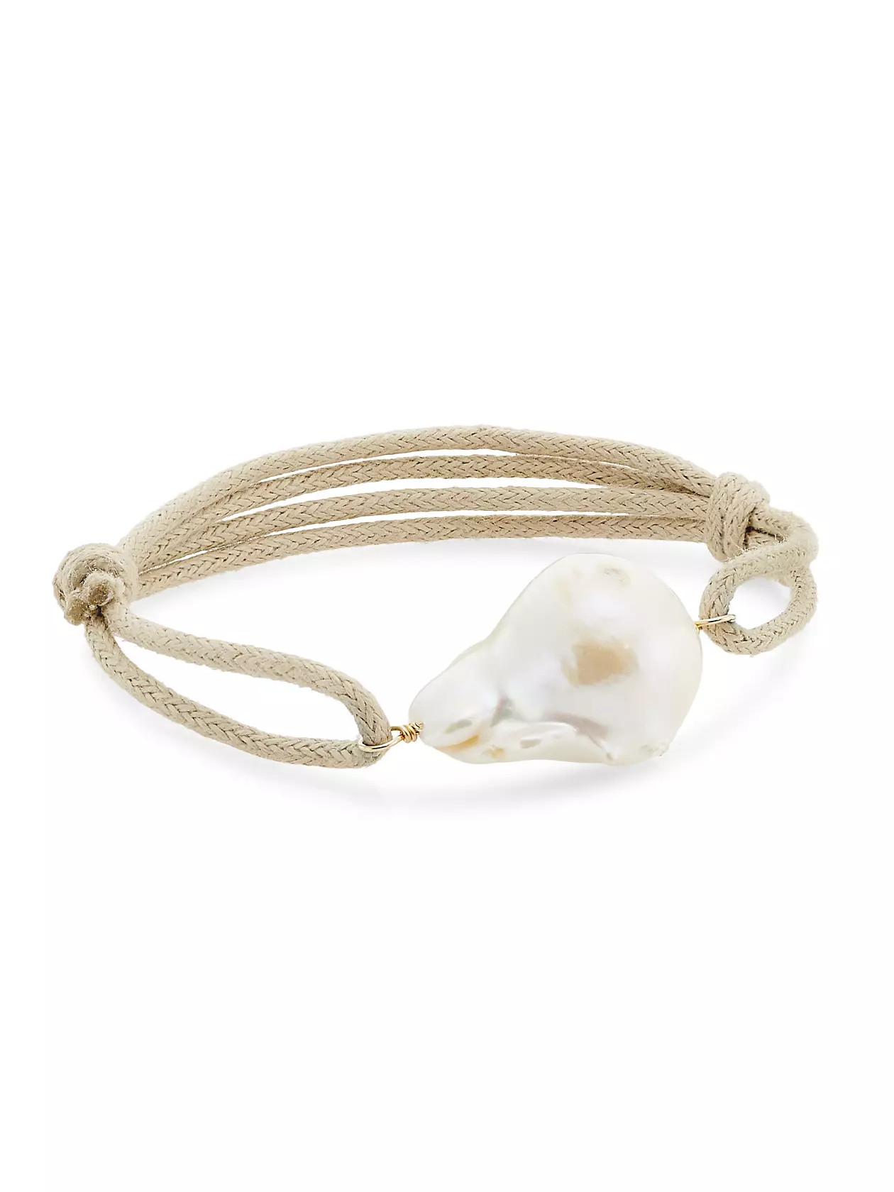 Organic Gems Baroque Pearl Cord Bracelet | Saks Fifth Avenue