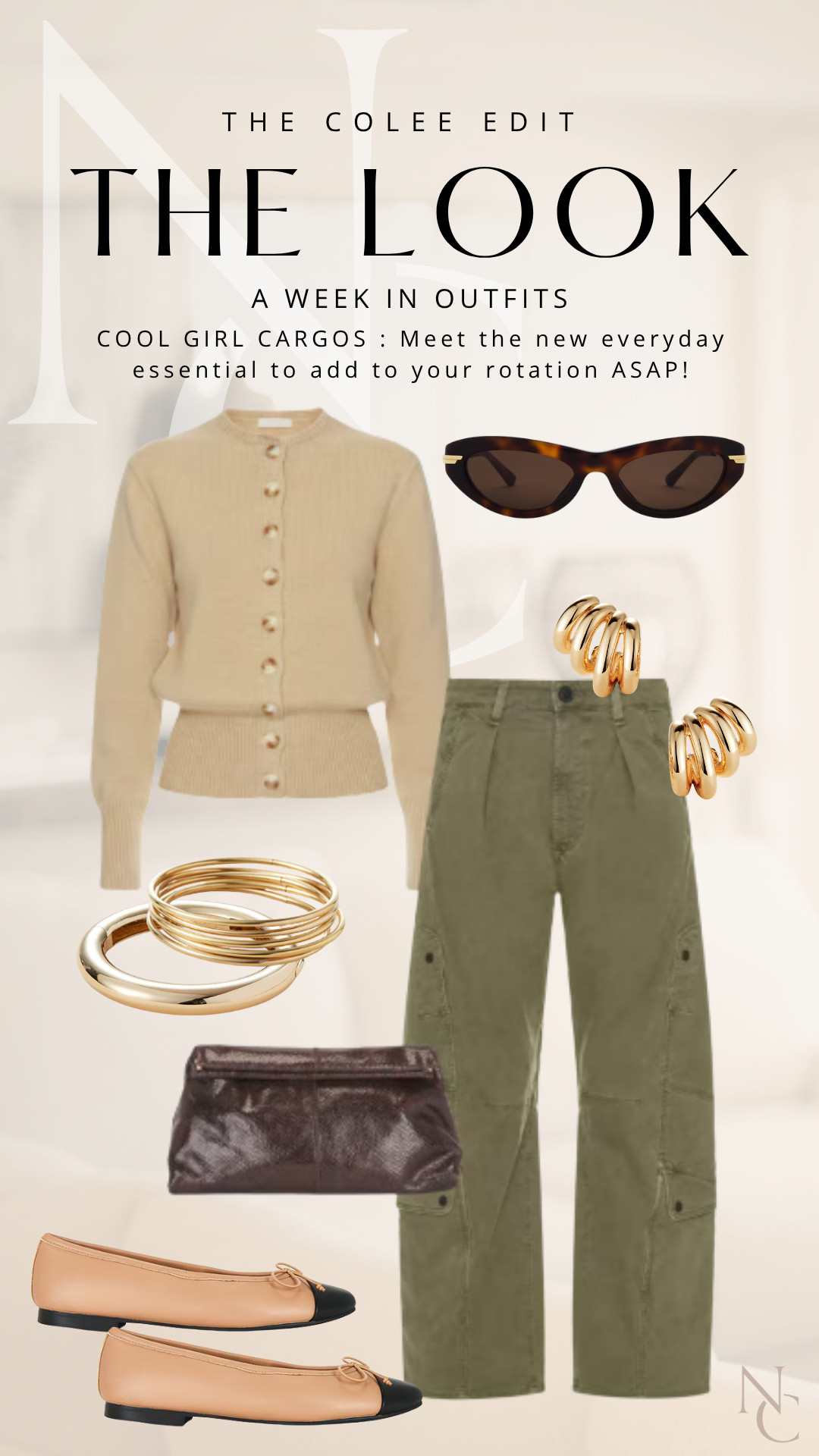 COOL GIRL CARGOS 🤎

THE COLEE EDIT | THE LOOK

Cargo pants, but make them polished. I love taking an easy olive pair and adding a ladylike cardigan, ballet flats + lots of gold. The mix of utility and feminine pieces is what makes this one SO good.

Everything is linked here. 🤎 

 #LTKdayinmylife #LTKgrwm #LTKootd