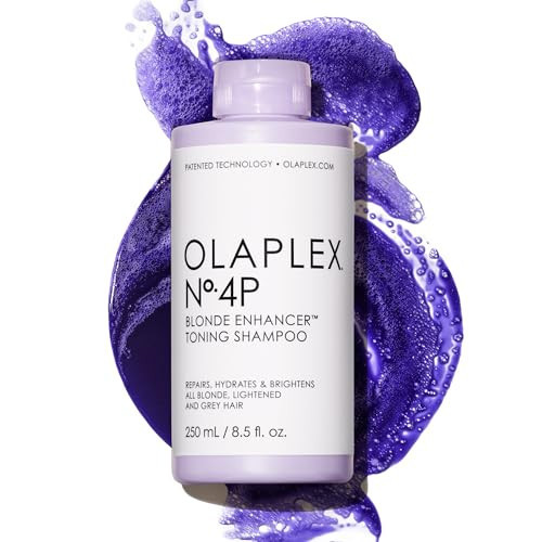 Olaplex Nº.4P Blonde Enhancer Purple Toning Shampoo: Neutralizes Brassiness & Strengthen | Repairs Damages & Hydrates Hair | For Coily, Curly, Straight, and Wavy, 250 mL / 8.5 Fl. Oz. | Amazon (US)