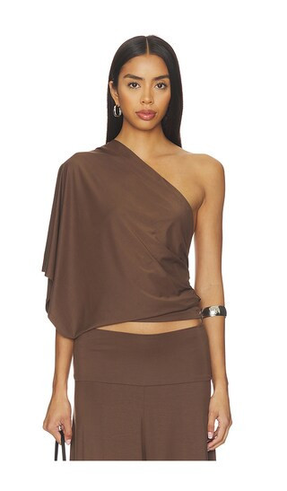 Belle Anna Arden Top in Brown. - size L | Revolve Clothing (Global)