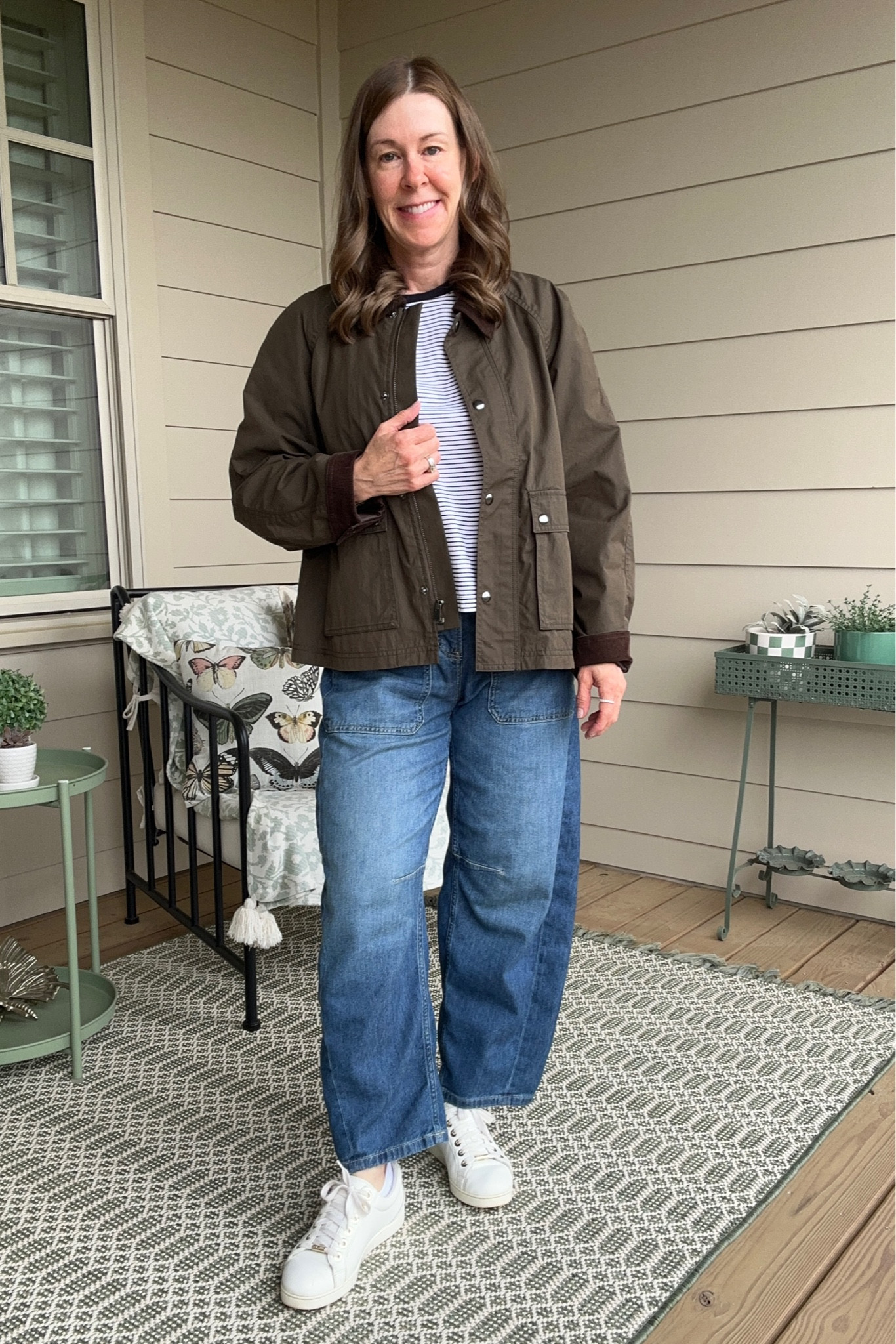 Outfit of the day! 
Spanx jeans 
Walmart tshirt
Madewell jackett

#LTKxMadewell #LTKPetite