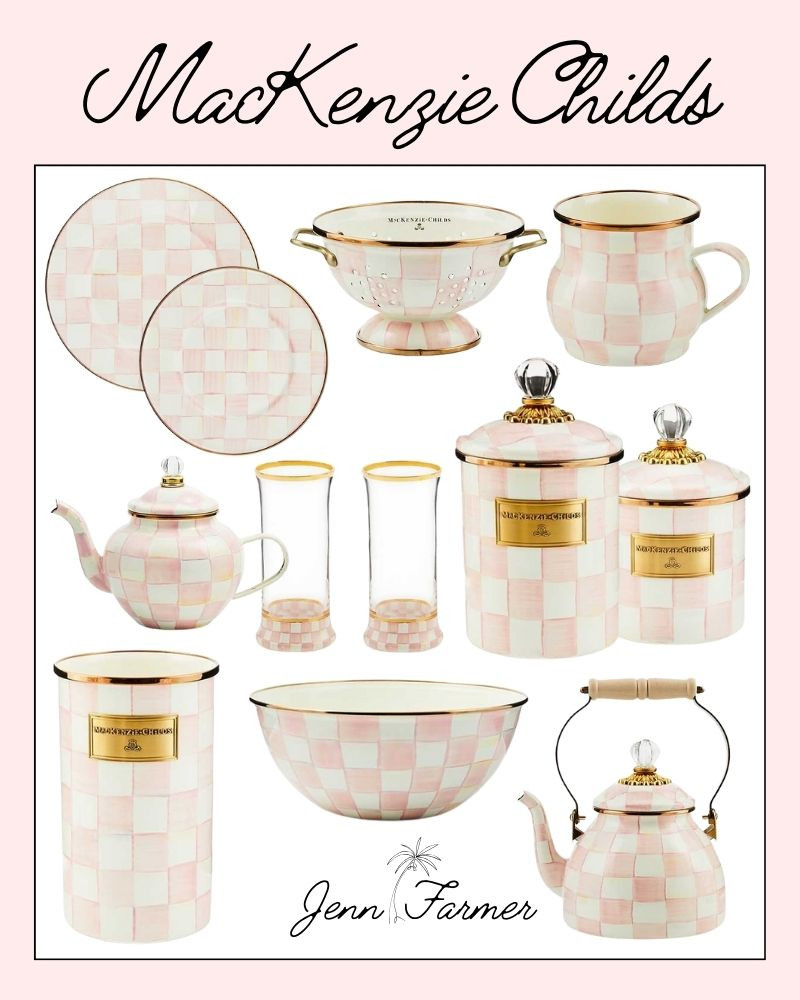 Pink Collection from MacKenzie Childs is a must-have for your kitchen!

MacKenzie Childs, kitchen finds, dinner plate, salad plate, utensil holder, tea kettle 

 #LTKWatchNow #LTKHome #LTKParties