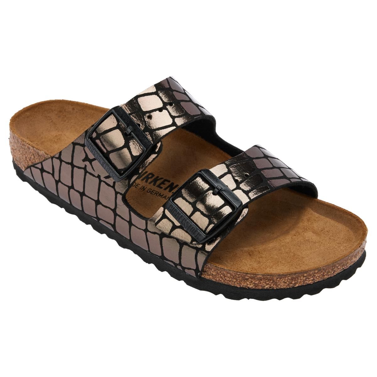 Birkenstock Arizona Gator Gleam Two-Strap Comfort Sandal | HSN