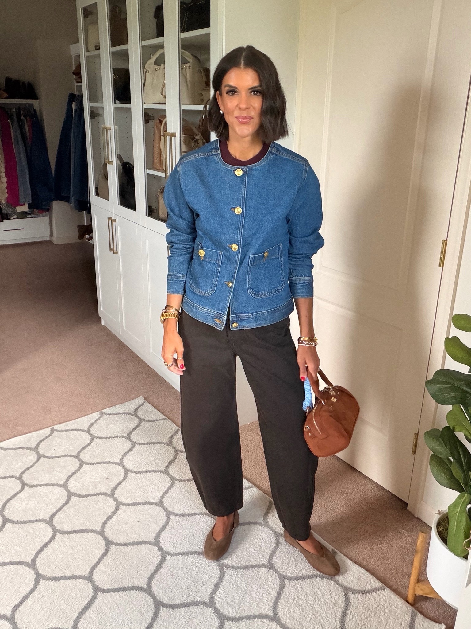 Size xs in Walmart jacket 
Target jeans size 0

#LTKootd #LTKmomlife #LTKselfcare
