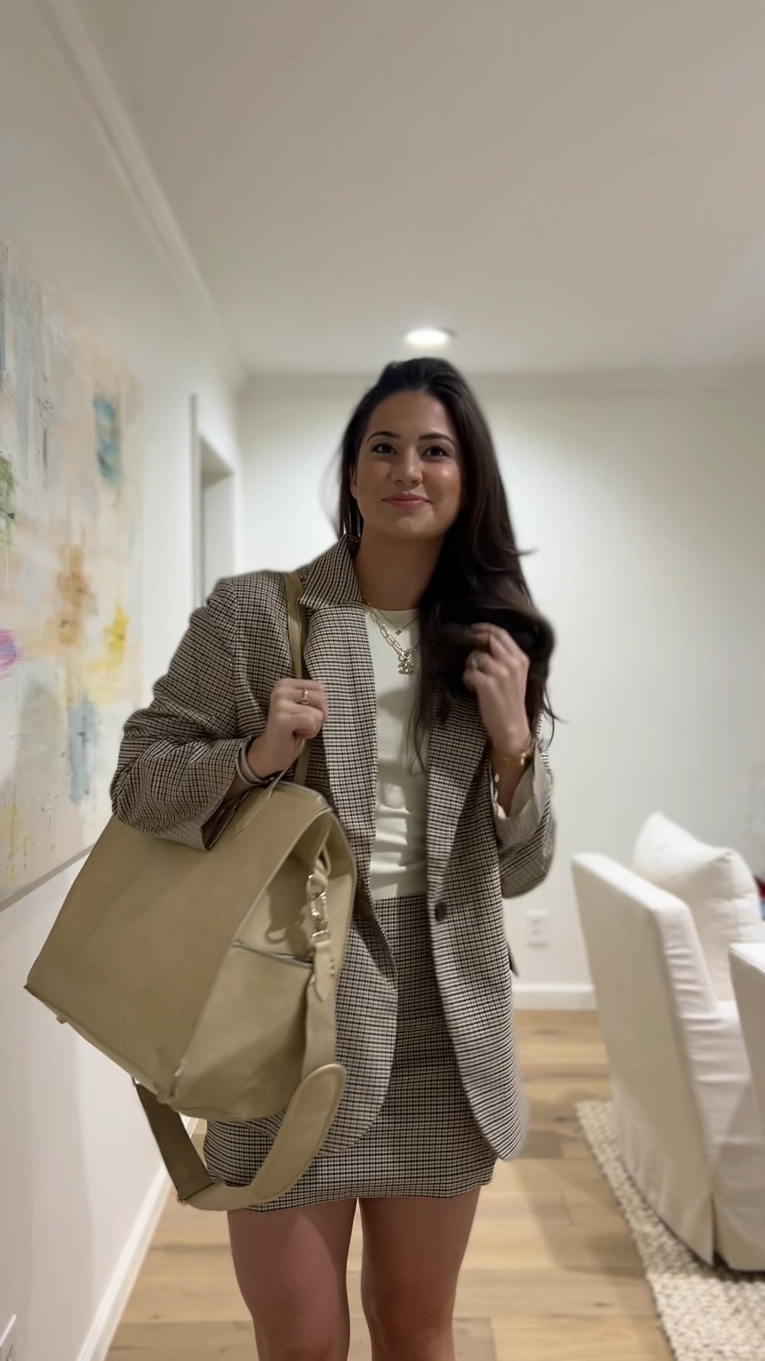 Love this $90 blazer and skirt set!!!  