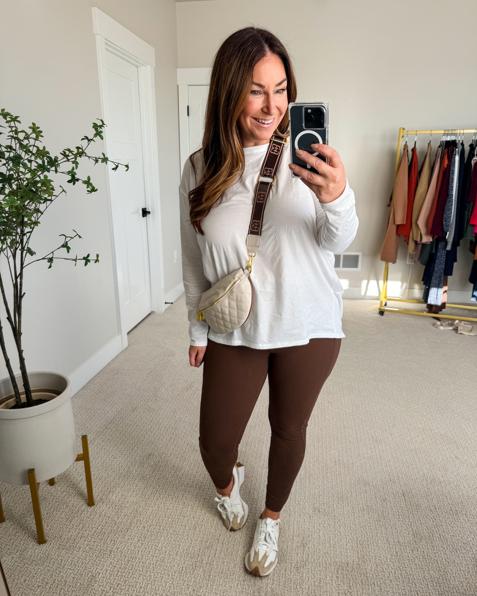 Comfy Travel Outfit

Fit tips: Tee tts, L // Leggings size down if in-between, 12 in Lulu // L in CRZ

Fall outfits  Travel outfits  Sneakers  Comfy outfits  Neutral outfit

#LTKtravel #LTKover40 #LTKmidsize