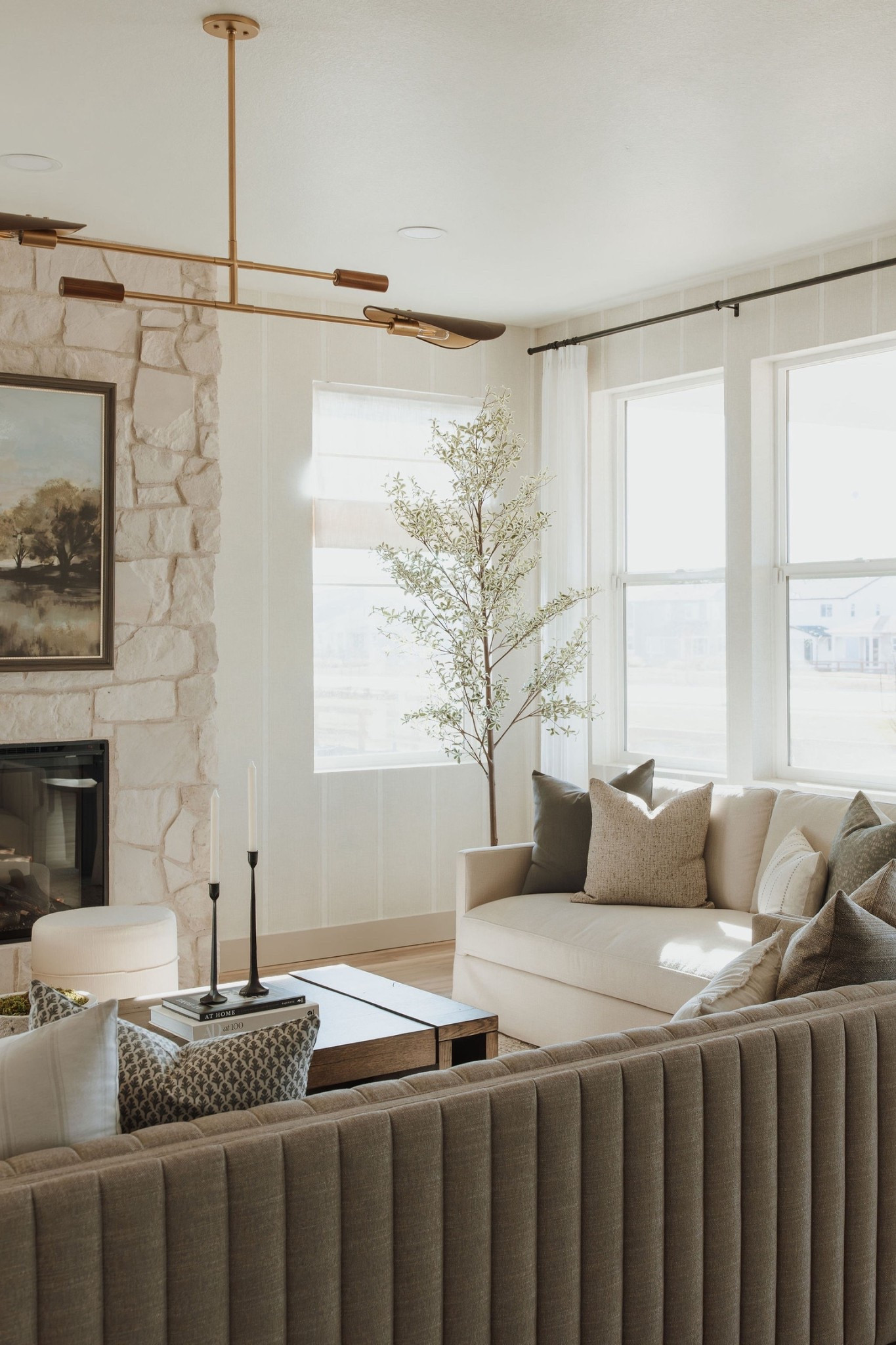 This model home living room feels so elevated yet attainable. The sofa wows everyone who walks through the door and it’s incredibly comfy. 

#LTKSeasonal #LTKHome #LTKSaleAlert