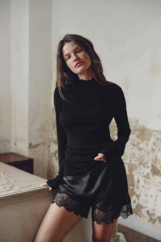 PLAIN T-SHIRT WITH LYOCELL | Zara UK