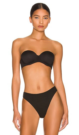 Calvin Klein Constant Lightly Lined Strapless Bra in Black | Revolve Clothing (Global)