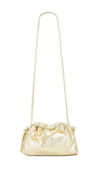 Mansur Gavriel Mini Cloud Clutch in Metallic Gold. | Revolve Clothing (Global)