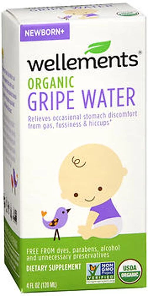 Wellements Organic Gripe Water, Newborn, 4 fl oz | Walmart (US)