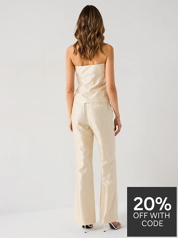V by Very Bandeau Metallic Waistcoat | Very (UK)