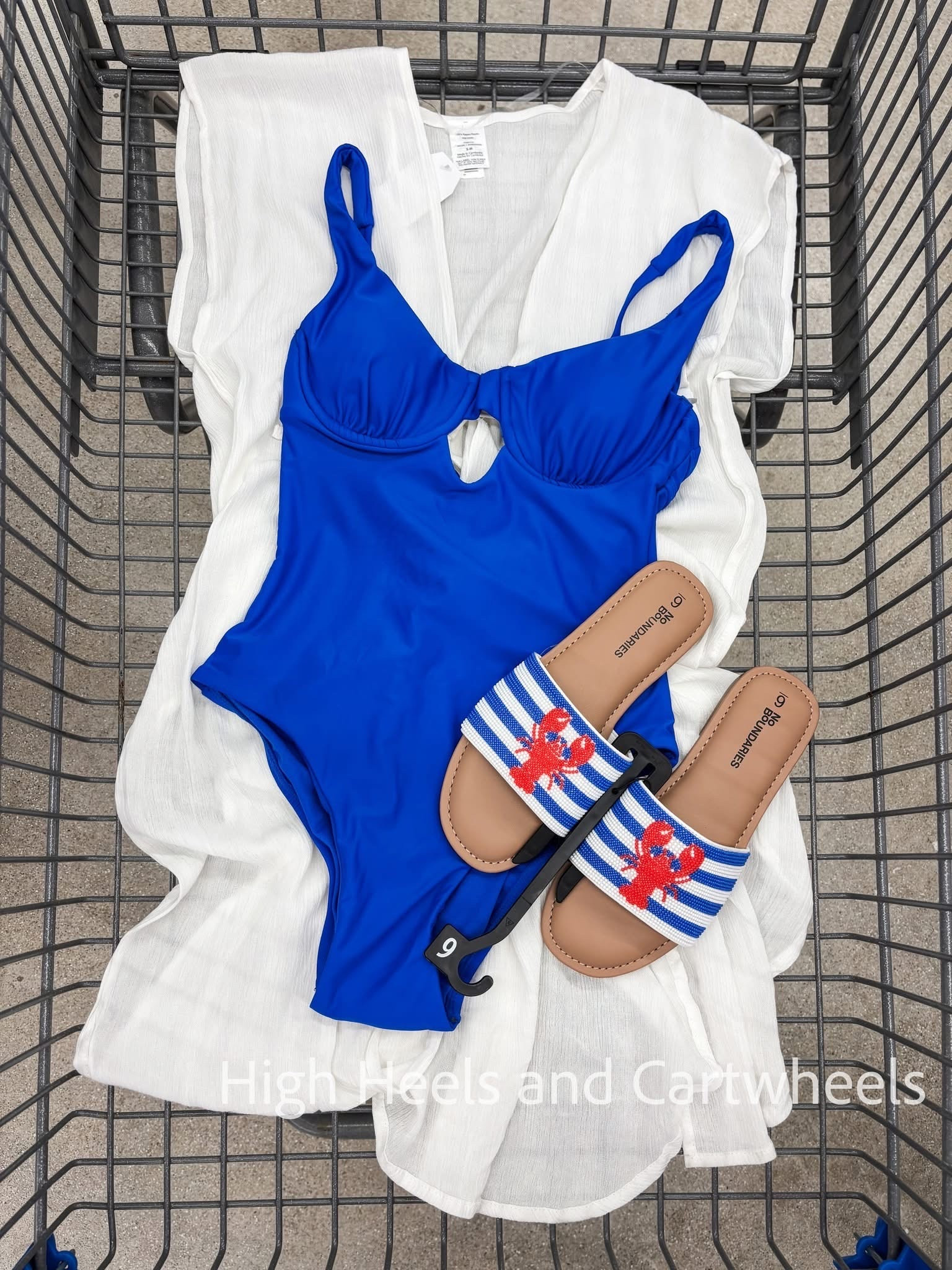 The cutest sandals make this the perfect beach look!