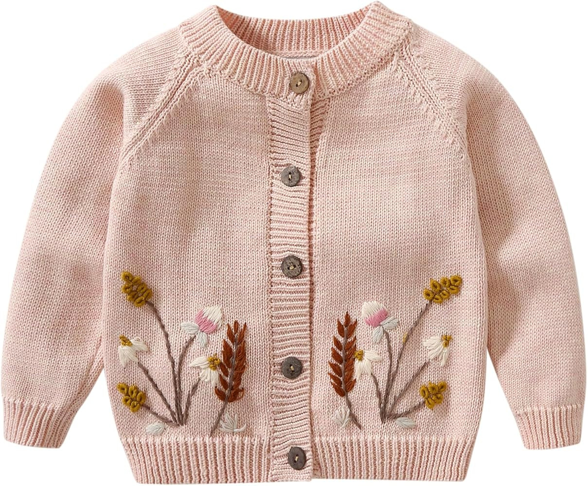 Lamgool Infant Baby Pullover Sweater Knitted Button Down Toddler Kids Sweatshirt for Spring | Amazon (US)