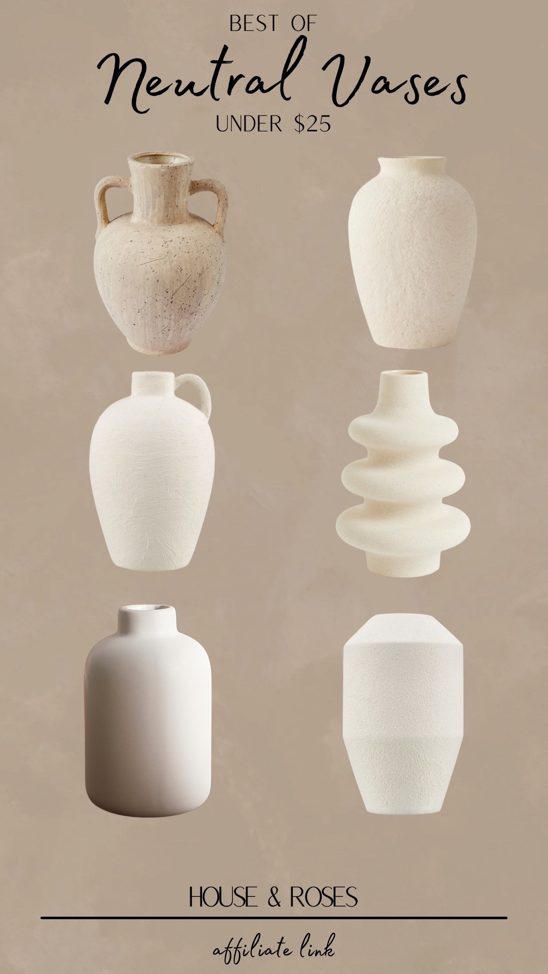 Neutral vases on a budget! #LTKCanada

#LTKhome #LTKsummer