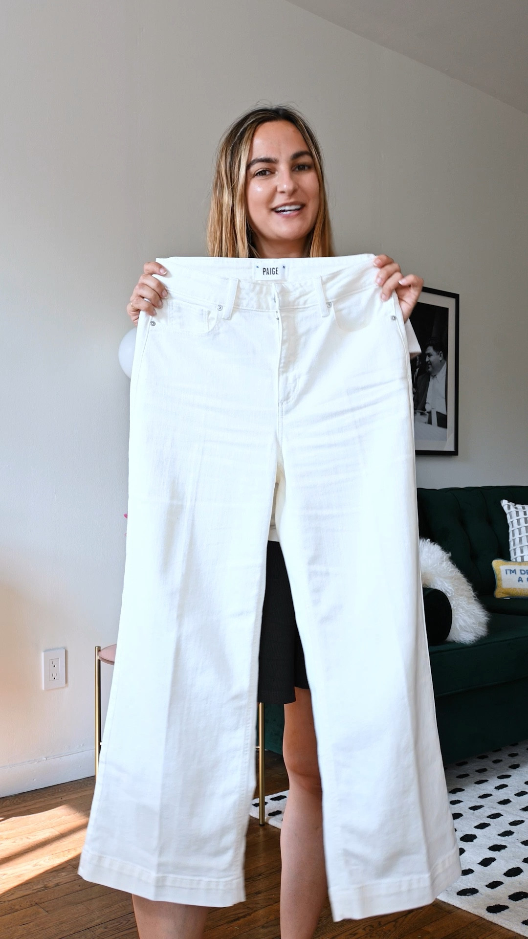Four ways to wear white jeans this summer

With a striped sweater for a chilly summer night

All white for a dressed up white denim outfit 

With a tank and sweater over your shoulders for a quiet luxury aesthetic 

With a black statement sleeve top

#LTKstyletip #LTKFind #LTKSeasonal