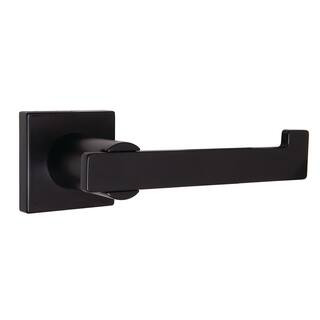 Speakman Lura Single Post Toilet Paper Holder in Matte Black | The Home Depot