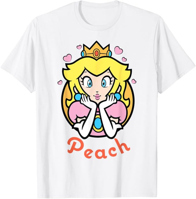 Nintendo Super Mario Princess Peach Portrait T-Shirt | Amazon (US)