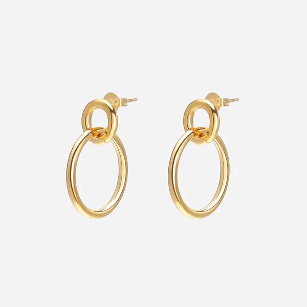 Carly Dangle Hoop Earrings | Victoria Emerson