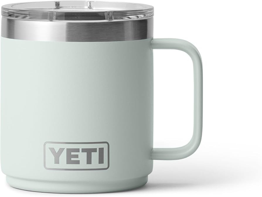 YETI Rambler 10 oz Ceramic Lined Stackable Mug, Vacuum Insulated, Stainless Steel with MagSlider ... | Amazon (US)
