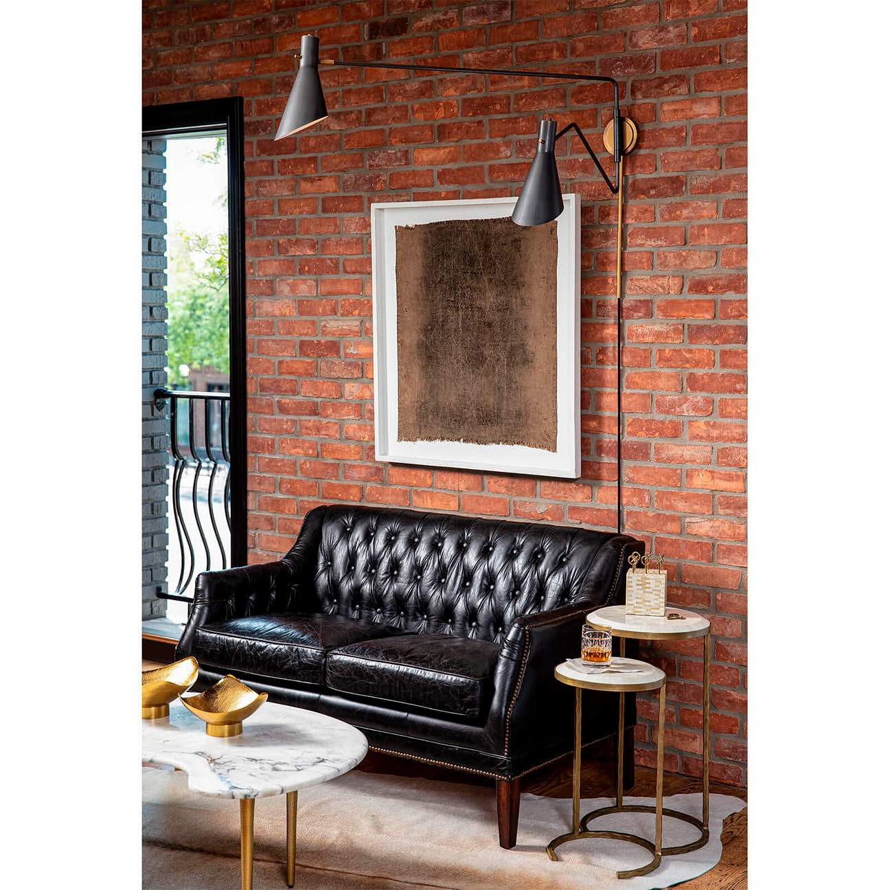 Spyder Blackened Brass Adjustable Hardwire/Plug-In Wall Lamp | Lamps Plus