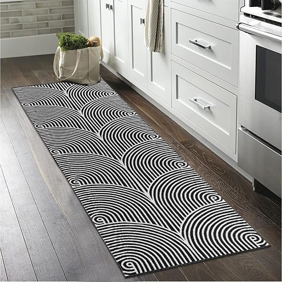 Tiffasea Woven Runner Rug 2'x6', Machine Washable Indoor Outdoor Rugs Cotton Reversible Hallway R... | Amazon (US)