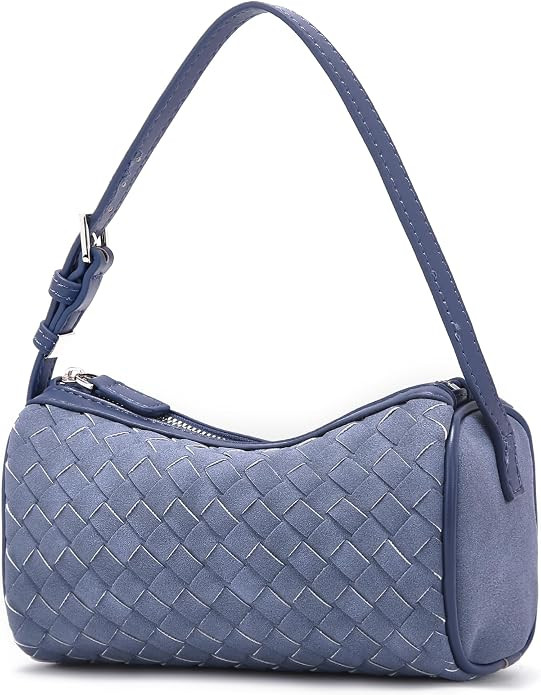 Woven Crossbody Bag for Women: Mini Barrel Purse for Leisure | Amazon (US)