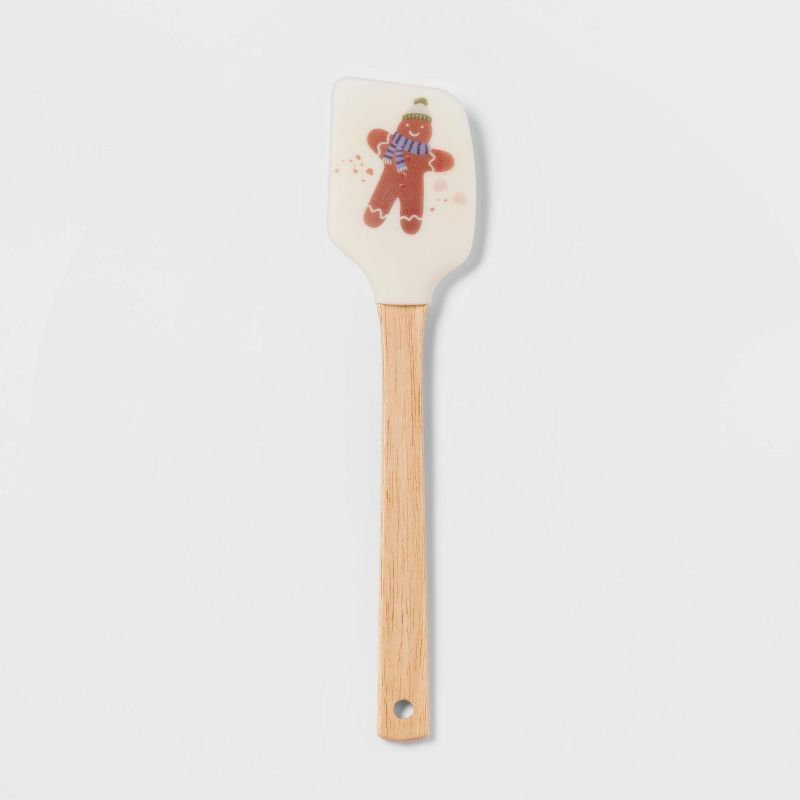 Silicone Gingerbread Man Spatula with Wood Handle - Wondershop™ | Target