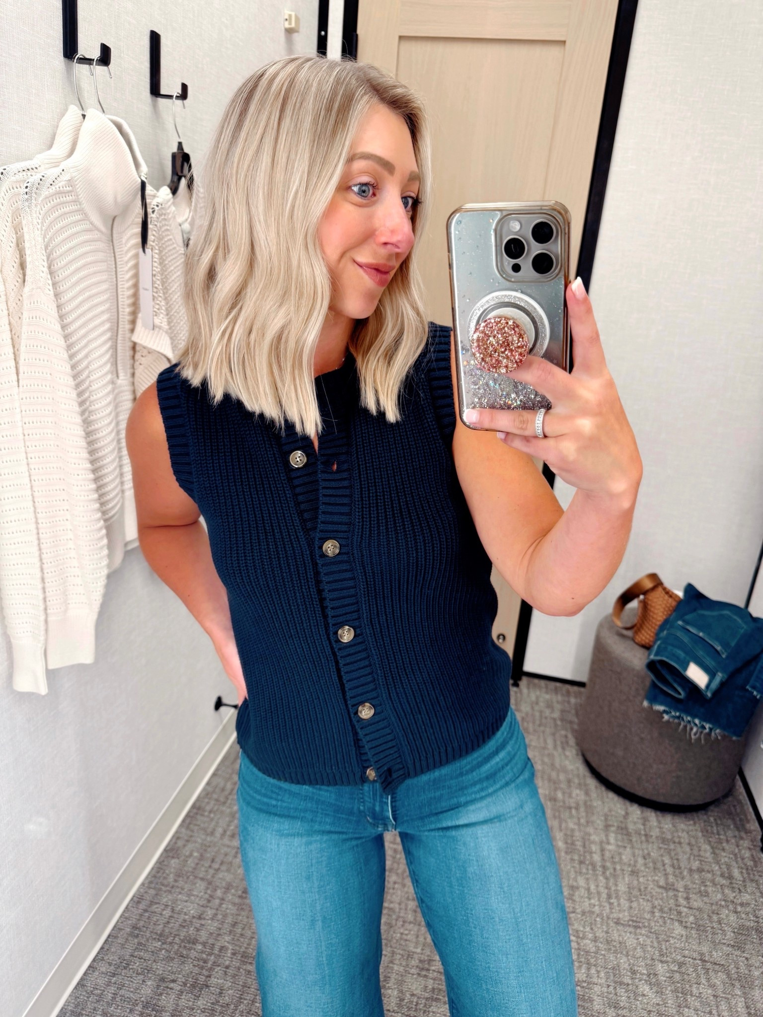 Nordstrom Anniversary Sale
Size XS sweater —runs a little big // Size 27 jeans (TTS)

NSALE, Nordstrom Anniversary Sale, Madewell jeans, Varley, sweaters, sleeveless sweater 

#LTKFindsUnder100 #LTKPetite #LTKSaleAlert