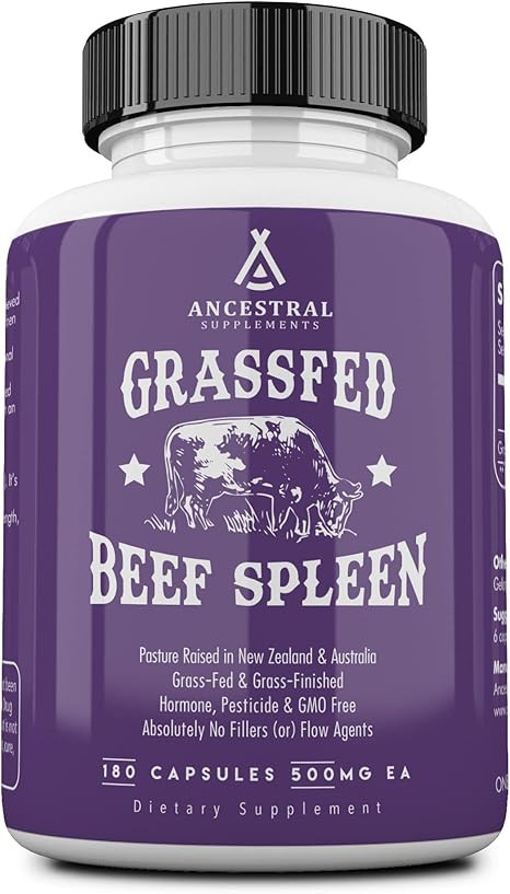Ancestral Supplements Grass Fed Beef Spleen (Desiccated) — Immune, Allergy, Iron (5 X's More He... | Amazon (US)