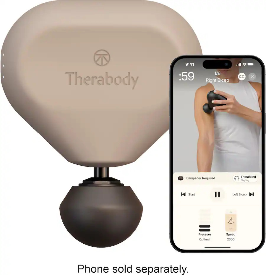 Therabody - Theragun Mini Massage Gun 3 - Oat | Best Buy U.S.