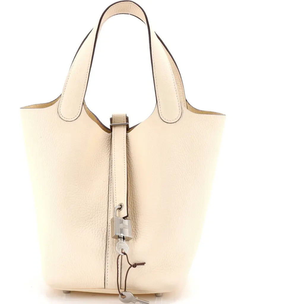 Pre-Owned Hermes Picotin Lock Bag Clemence PM in Nata at Nordstrom, Size X-Small | Nordstrom