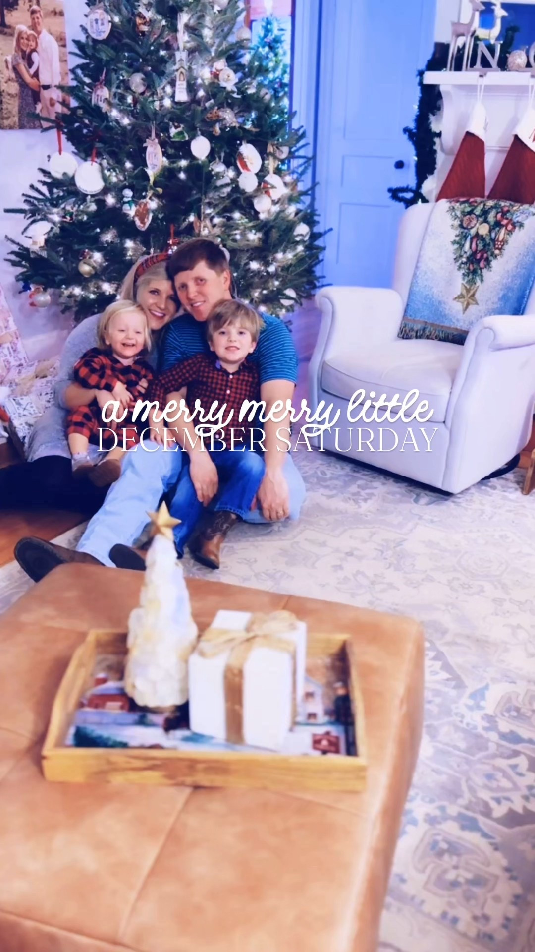 Coziest little December Saturday morning waffles 🧇 with all these Christmas cuties 👶🏼🎄🎁 of mine!! 🥰🌟❤️🕯️✨ And eek all of the christmas 🎅🏻 cards 💌 hanging around our door 🚪 frame make me so happy!!! 😍 Oh how I love sweet family time and “rockin’ around the Christmas tree” with all these handsome boys of mine!!! 🎄❤️🌟

And then we met up with my sweet parents for BBQ 🍗 at our favorite spot in Shelby - Bridges ofcourse 😋 - and the boys got to take their naps 💤 in the car 🚙 today!! ❤️ We’ve just had the best time tonight visiting at my dear Uncle Edgar’s house 🏡 (where my Mamaw and Papaw lived before they passed 🌟 - that holds all of my favorite childhood memories - and he’s kept it just the same 🥹) and letting him show us all of his vintage antique ✨ Christmas decorations (the aluminum Christmas tree is always a hit with Judson and Sweet Babt Levi Rhett 😍)!! 🎄🎅🏻🕯️ So special seeing the magic 🪄 and joy 🤩 of it all through our little ones’ eyes!! ❤️💚 Nothing better than spending Christmas time with family and those you love the most!! 🫶🏽🎁

And ofcourse ended the evening driving around to look at Christmas lights!! 🛻🎄✨  Been such a joyful Saturday and this is just going to be the sweetest Christmas yet and our hearts are overflowing for all that the Lord is doing for our family right now - all glory to HIM - and the greatest Christmas blessing of all!!! 🎁🌟🏡🐴❤️

#LTKHoliday