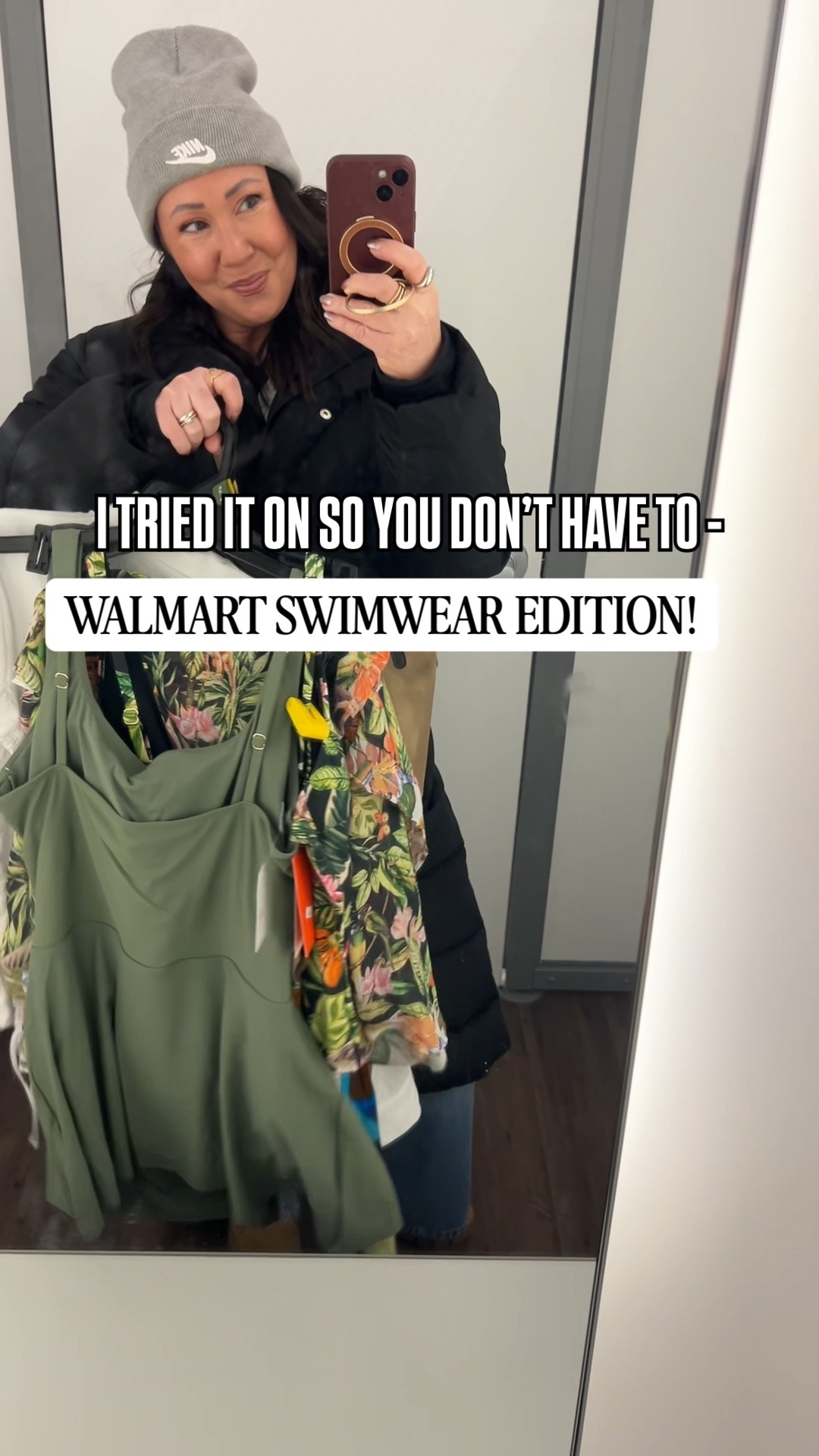 Walmart swimwear try on part 1! 
XL swimsuits. One size fits all coverup wrap. Large button down coverup. Large mini dress coverup. Amazon sandals run true to size.  

#LTKPlusSize #LTKSeasonal #LTKMidsize