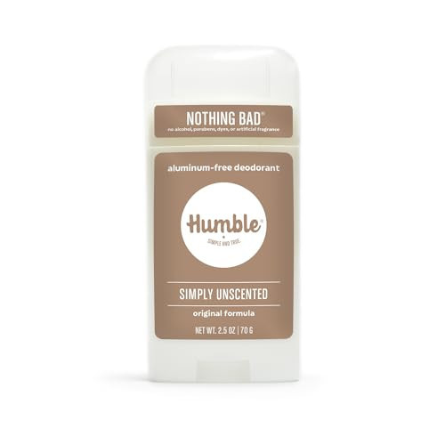 HUMBLE BRANDS Original Formula Aluminum-free Deodorant. Long Lasting Odor Control with Baking Soda, Simply Unscented, Pack of 1 | Amazon (US)