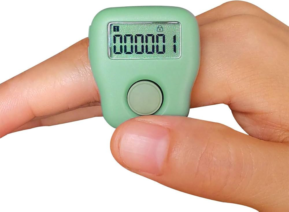Rechargeable Silent Finger Counter 6 Channels Digital Tasbih Tally Clicker with LED for Prayer Kn... | Amazon (US)