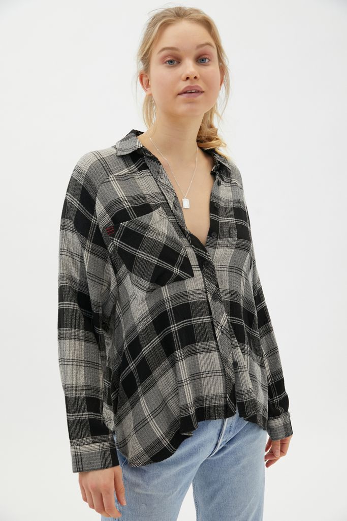 BDG Lachlan Flannel Button-Down Shirt | Urban Outfitters (US and RoW)