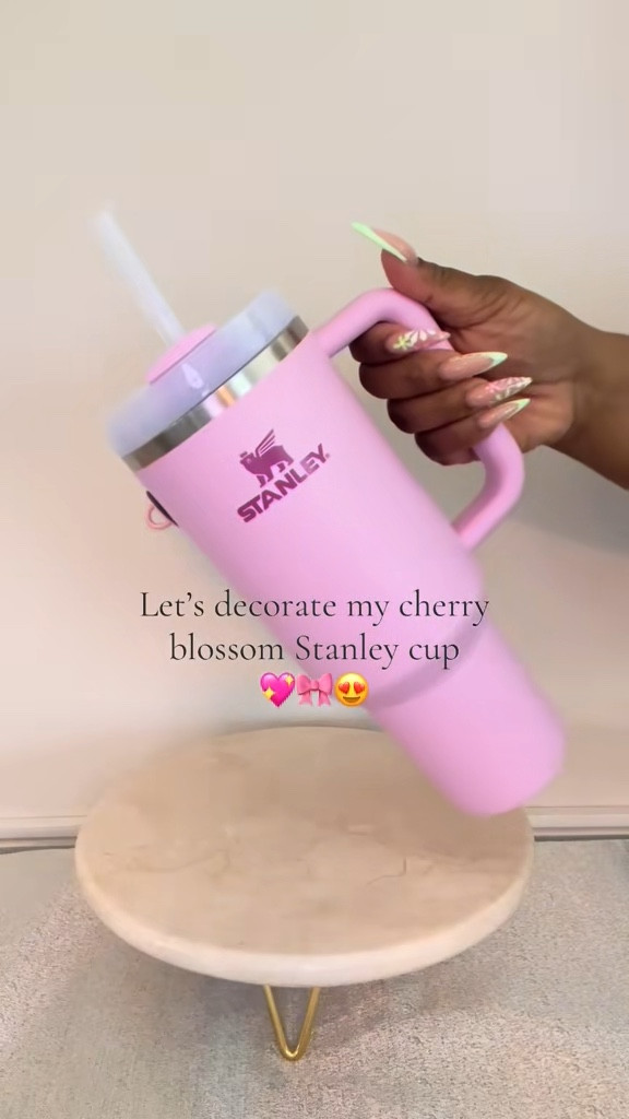How I decorated my Cherry Blossom Stanley cup.

#LTKStyleTip #LTKSaleAlert #LTKFindsUnder50