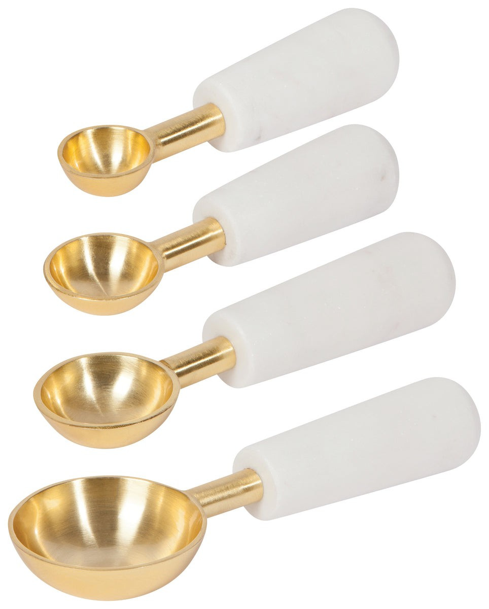 Gold & Marble Measuring Spoons | Fresh Home + Kitchen
