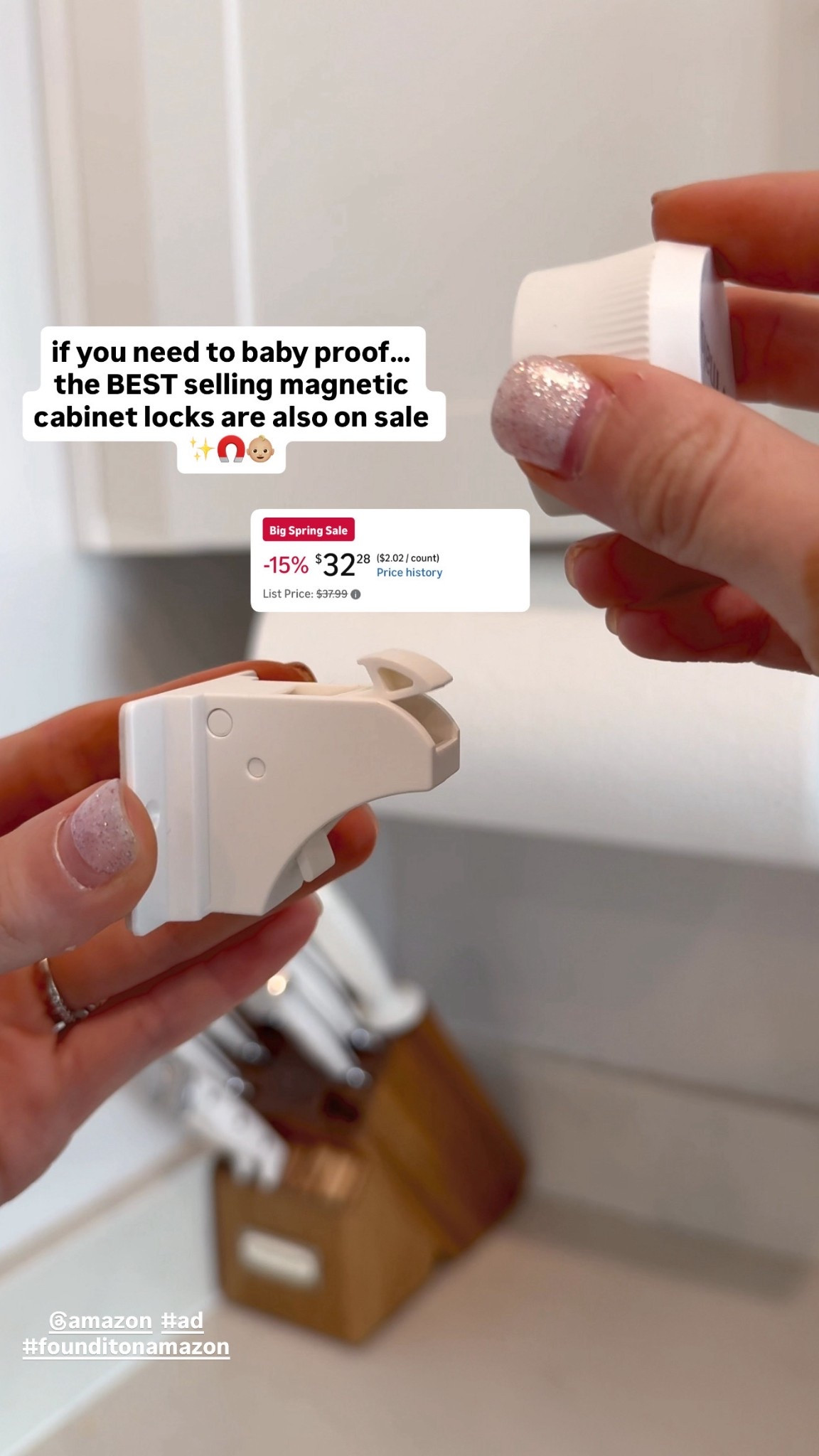 These magnetic cabinet locks make baby proofing around your home SO EASY 🙌🏻

@amazon #ad #founditonamazon

#LTKKids #LTKBaby #LTKmomlife